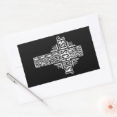 JESUS CROSS - NAMES OF CHRIST STICKER 長方形シール (封筒)