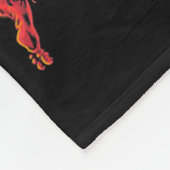 Jesus Crossing Up The Devil Bysketbyll Player Dunk フリースブランケット (角)