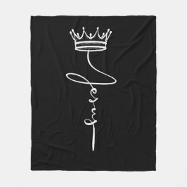 'Jesus' Crown Prayer Time Relaxation Christian  フリースブランケット
