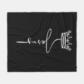 'Jesus' Crown Prayer Time Relaxation Christian  フリースブランケット (正面(横))