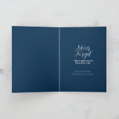 Jesus Crucified Blessed Easter Card Blue カード (内部)