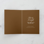Jesus Crucified Blessed Easter Card Brown カード (内部)