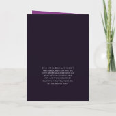 Jesus Crucified Blessed Easter Card Purple カード (裏面)