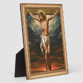 Jesus Crucified for Our Sins Realistic Plaque フォトプラーク (側面)