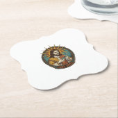 Jesus Crushed USB Flash Drive Lost Data Humor_1 ペーパーコースター (アングル)