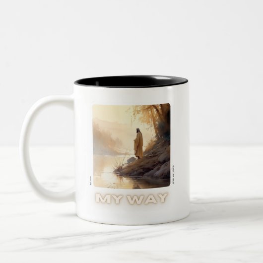 Jesus Cup, Coffe Mug, Christianity ツートーンマグカップ (左)