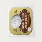 Jesus Cures Pill – クリスチャン宗教的信仰神 タペストリー (正面)