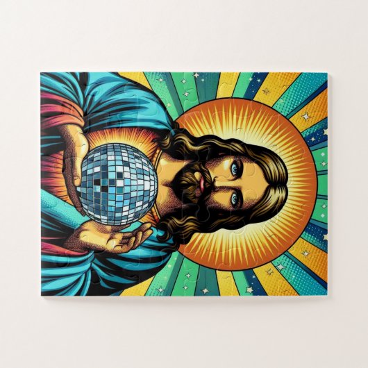 Jesus Disco Ball Puzzle. ジグソーパズル (横)