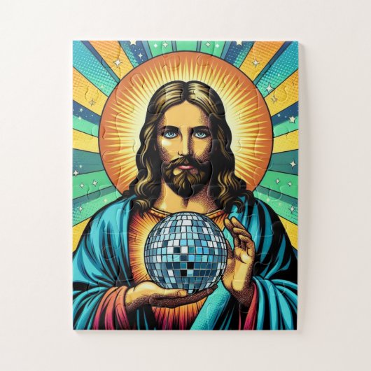 Jesus Disco Ball Puzzle. ジグソーパズル (縦)