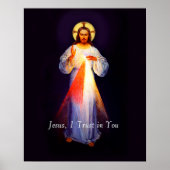 Jesus Divine Mercy 2 Poster - Jesus, I Trust in Yo ポスター (正面)