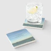 Jesus & Dove Gentle Sky Reflection ストーンコースター (横)