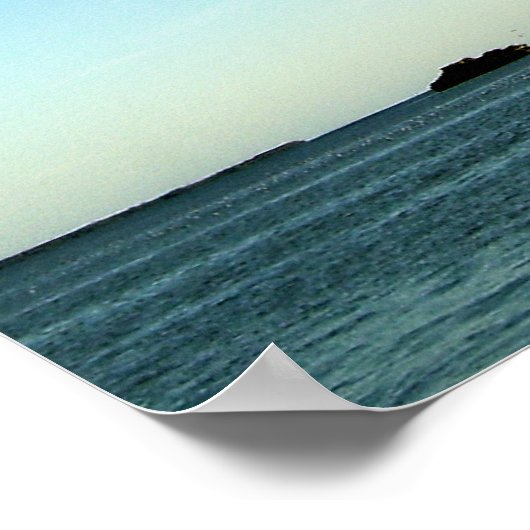 Jesus & Dove in Tranquil Sky Scene ポスター (角)