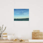 Jesus & Dove in Tranquil Sky Scene ポスター (キッチン)