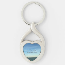Jesus & Dove Peaceful Christian Faith Sky Art キーホルダー