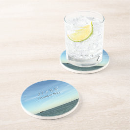 Jesus & Dove Peaceful Christian Sky Art コースター