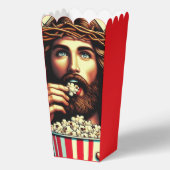 Jesus eating popcorn box. フェイバーボックス (裏面)