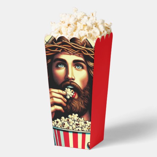 Jesus eating popcorn box. フェイバーボックス (はじけた状態)