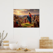 Jesus Feeding the People ポスター (キッチン)