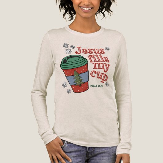 Jesus Fills My Cup トライブレンドＴシャツ (正面)