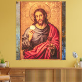 Jesus Fine Art Vintage canvas キャンバスプリント (インサイチュ (リビング))
