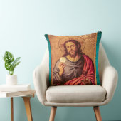 Jesus Fine art vintage pillow クッション (椅子)