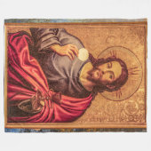 Jesus Fine Art woven polar blanket フリースブランケット (正面(横))