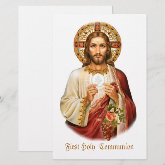 Jesus First Holy  Communion 便箋 (正面/裏面)