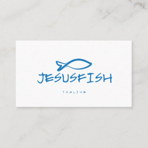 Jesus FISHビジネスカードテンプレート 名刺