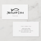 Jesus FISHビジネスカードテンプレート 名刺 (正面/裏面)