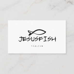 Jesus FISHビジネスカードテンプレート 名刺