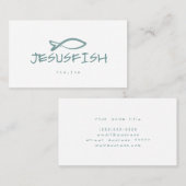 Jesus FISHビジネスカードテンプレート 名刺 (正面/裏面)