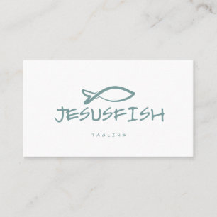Jesus FISHビジネスカードテンプレート 名刺
