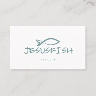 Jesus FISHビジネスカードテンプレート 名刺