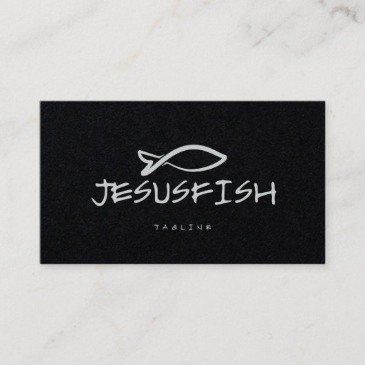Jesus FISH 名刺テンプレート 名刺 (正面)