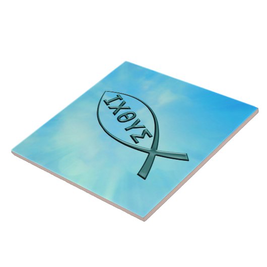 Jesus Fish - Christian Fish タイル (側面)