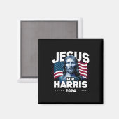 Jesus For Harris Kamala 2024 マグネット (正面/裏面)