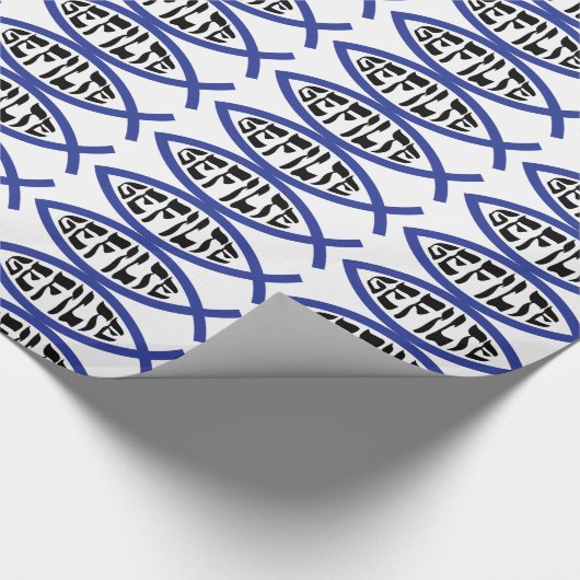 Jesus Gefilte Fish – ユダヤ人の過越しユーモア ラッピングペーパー (角)