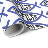 Jesus Gefilte Fish – ユダヤ人の過越しユーモア ラッピングペーパー (ロールコーナー)