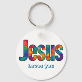 Jesus geometric pattern  キーホルダー (正面)