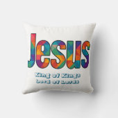 Jesus geometric pattern クッション (裏面)