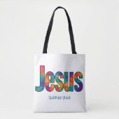 Jesus geometric pattern  トートバッグ (正面)