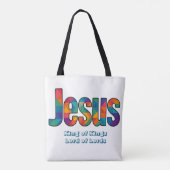Jesus geometric pattern トートバッグ (裏面)