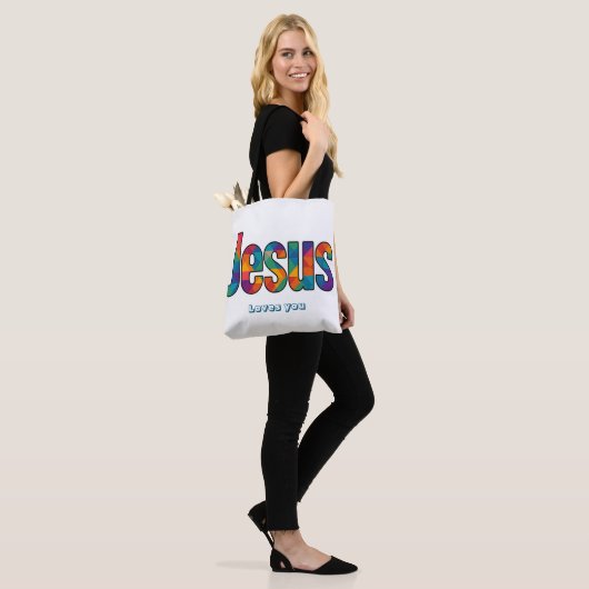 Jesus geometric pattern  トートバッグ (モデル)