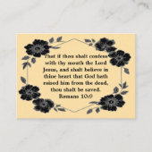 Jesus Gospel Tract Card 名刺 (正面)