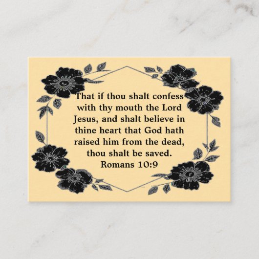 Jesus Gospel Tract Card 名刺 (正面)