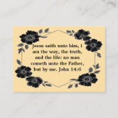 Jesus Gospel Tract Card 名刺 (裏面)