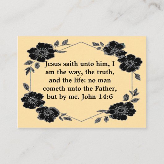 Jesus Gospel Tract Card 名刺 (裏面)