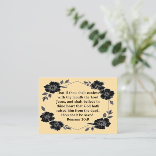 Jesus Gospel Tract Card 名刺 (スタンド正面)