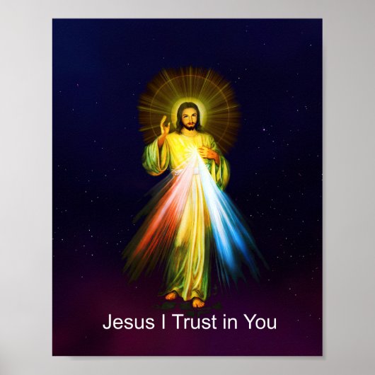 Jesus Govant Mercy I Trust in You English ポスター (正面)