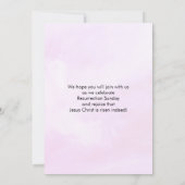 JESUS GREATEST LOVE STORY Logo QR Code EASTER 招待状 (裏面)